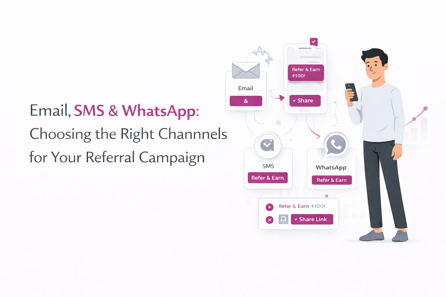 Email, SMS & WhatsApp: Choosing the Right Channels for Your Referral Campaign