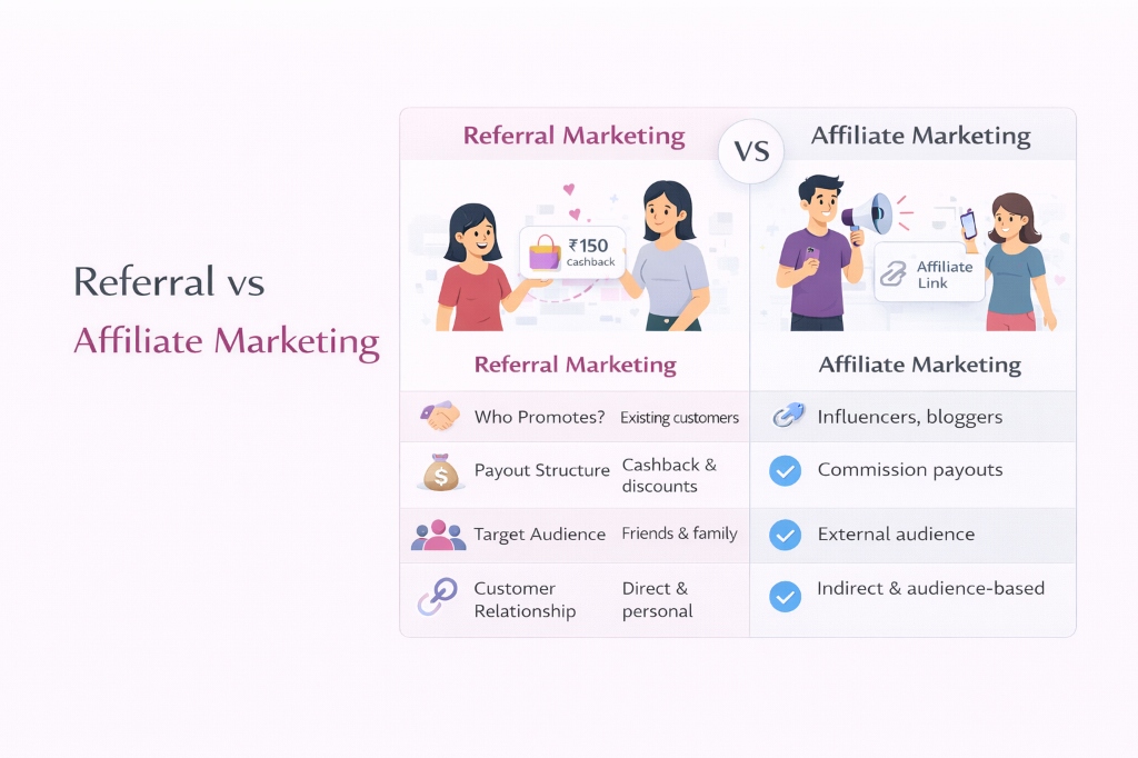 Referral vs Affiliate Marketing: Key Differences Explained